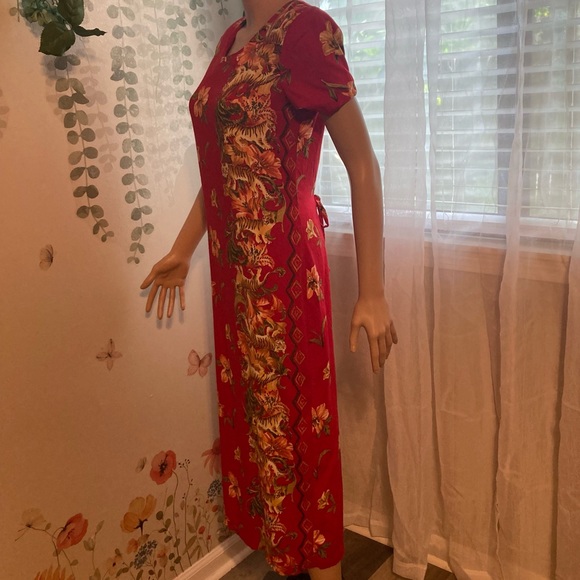 Sz 10 Vintage Coco Bianco Tiger Lily Dress - Picture 4 of 6